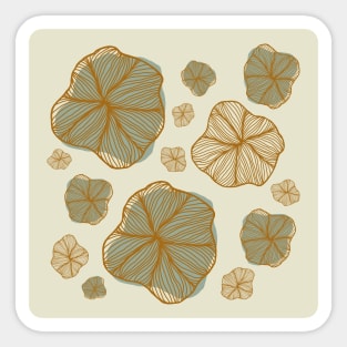 Floral Modern Abstract Pattern/Design Sticker